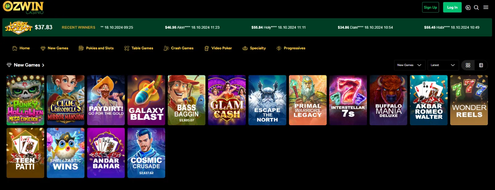 Ozwin casino slots