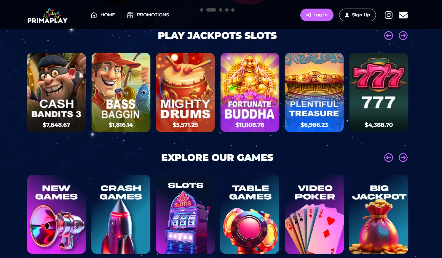 Exploring the games at PrimaPlay casino